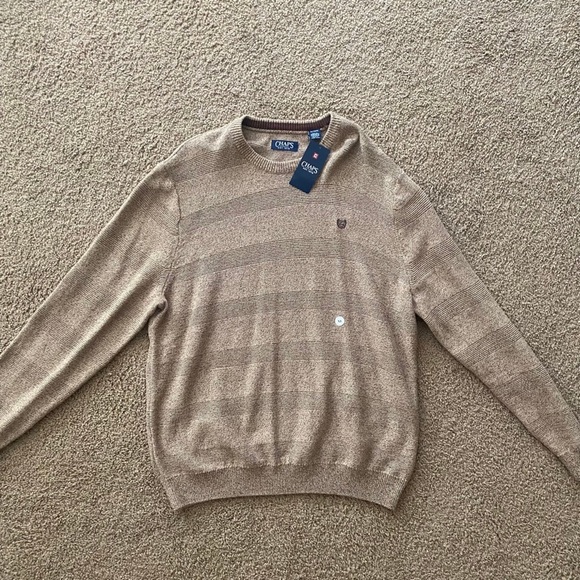 New CHAPS Men’s Knitted Sweatshirt Size XL - Picture 3 of 5